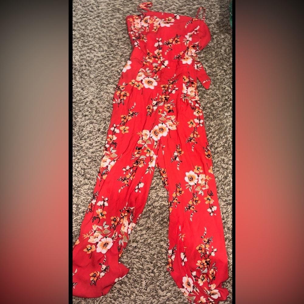 Red jumpsuit